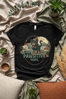 Grumpy cat Stay Pawsitive Nope T-shirt flatlay – straatkatten Costa Rica