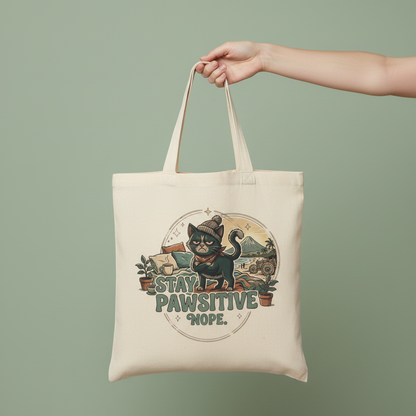 Grumpy Cat Tote Bag - hand